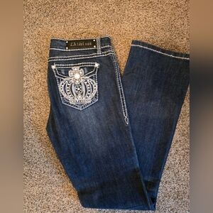 L.A. Idol Women's Dark Blue Boot Cut Jeans